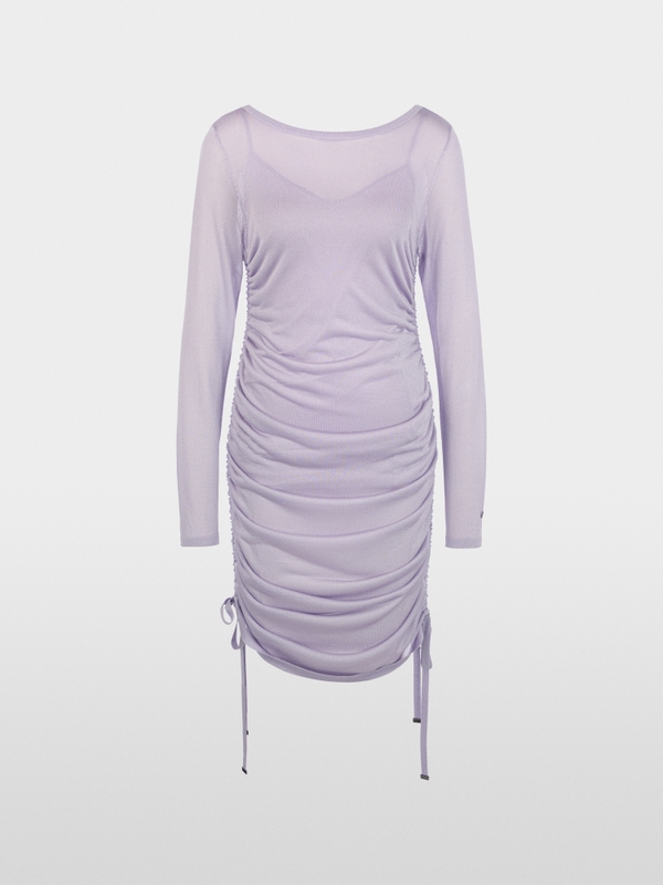 Fitted dress with gathers