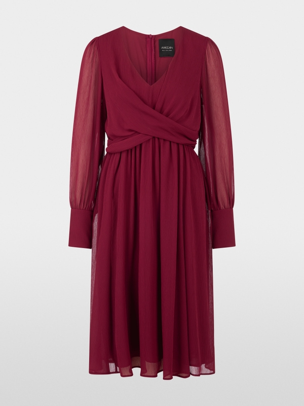 Elegant crêpe midi dress