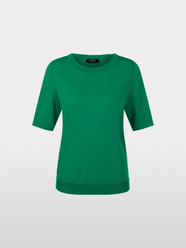 Pull à manches courtes avec détails ajourés