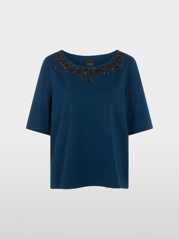 Shirt with opulent embellishment