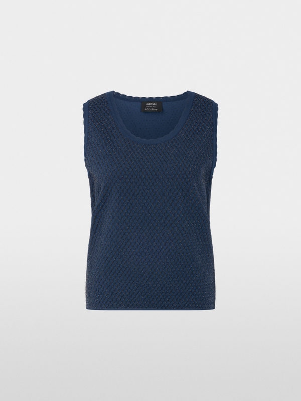‘Knitted in Germany’ top with lurex