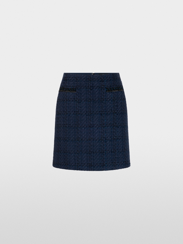 Tweed mini skirt