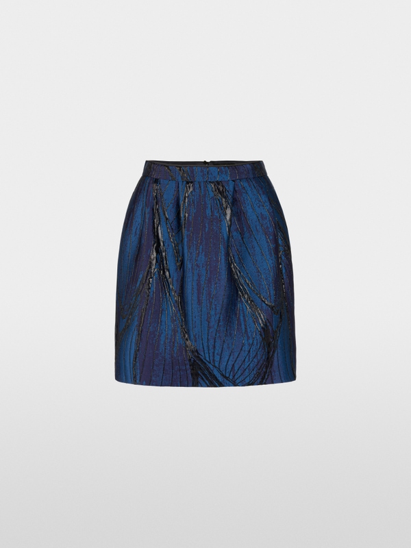 Coated mini skirt
