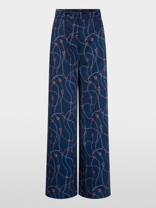 WAUKEE trousers with chain print
