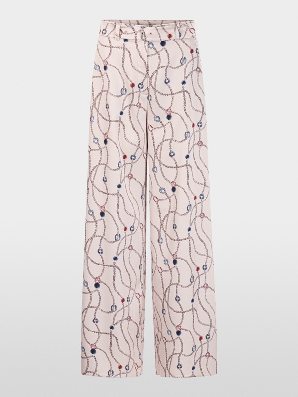 WAUKEE trousers with chain print