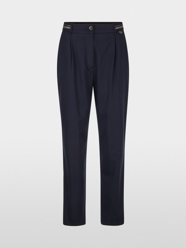 FAQUS feminine fit fabric trousers