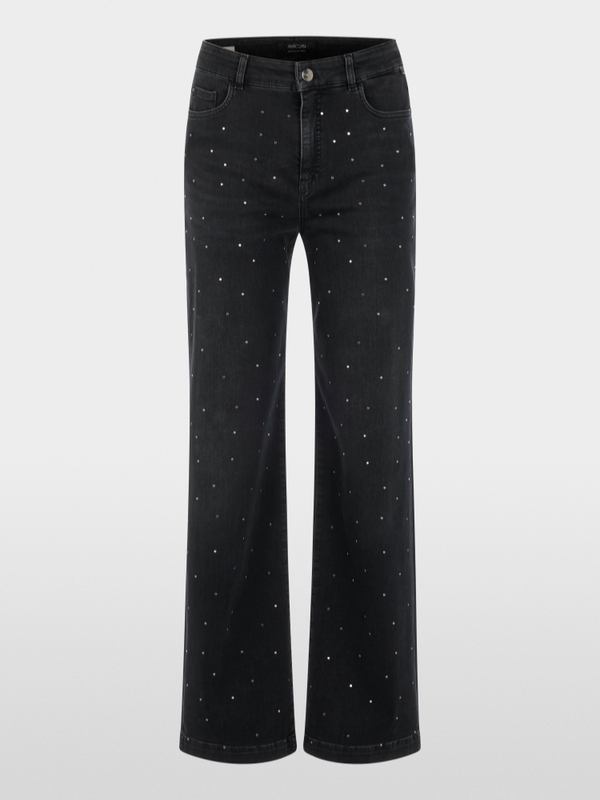 WIGAN wide fit jeans with studs