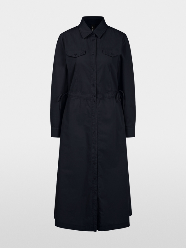 Corduroy dress with drawstring
