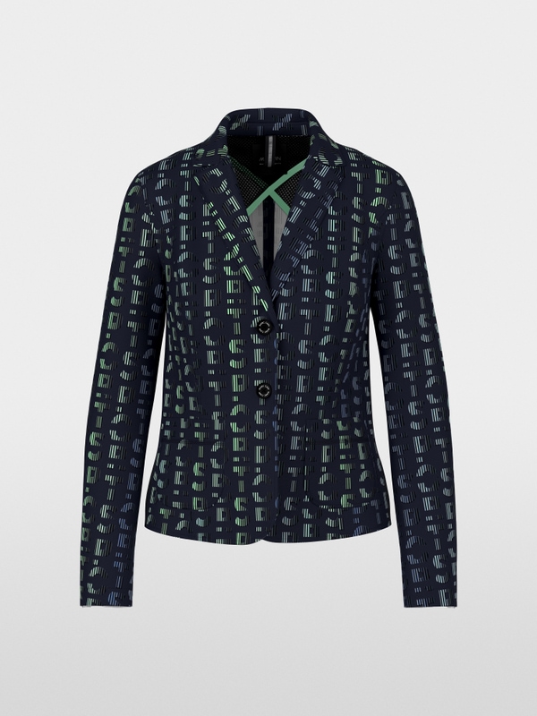 Blazer en jersey imprimé