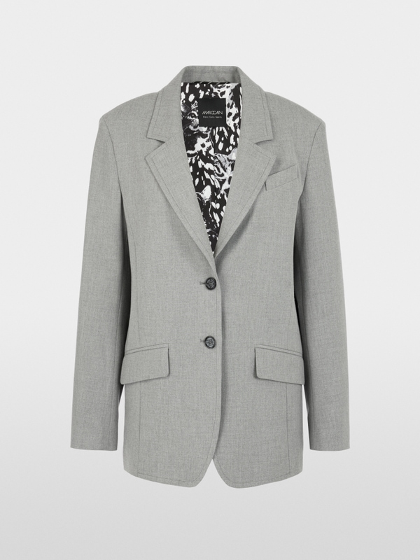 Blazer with patterned lining