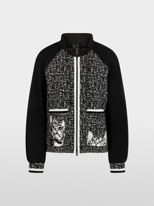 ‘Knitted in Germany’ zip cardigan