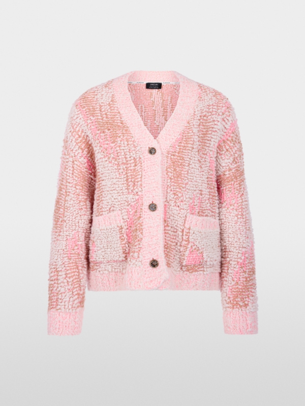‘Knitted in Germany’ bouclé cardigan