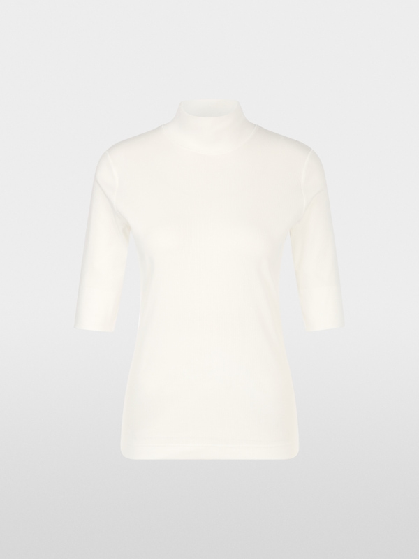 Basic shirt with stand-up collar