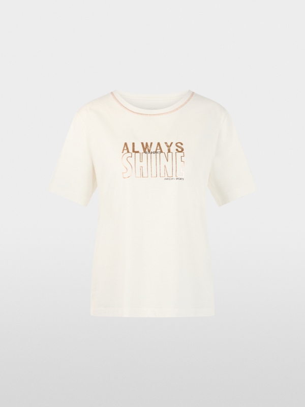 Organic cotton shirt with shimmer print