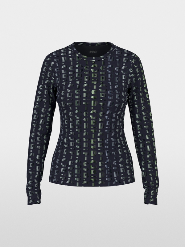 Long-sleeved shirt with graphic print