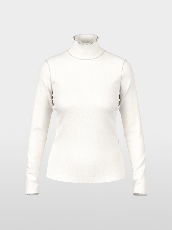 Fitted turtleneck shirt