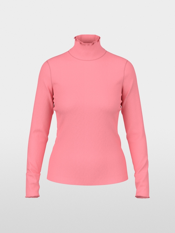 Fitted turtleneck shirt