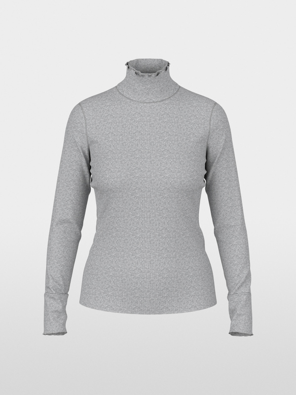Fitted turtleneck shirt
