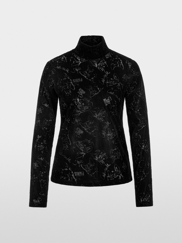 Cat-print shirt