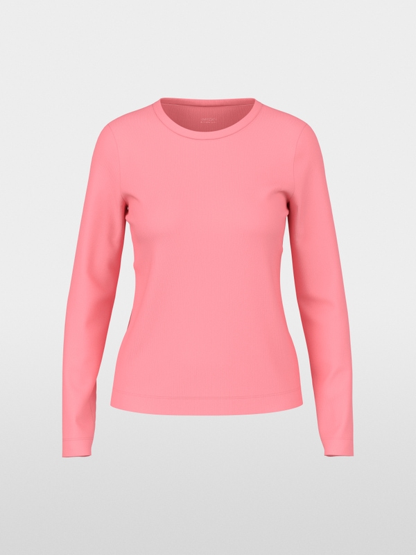 Ribbed knit shirt