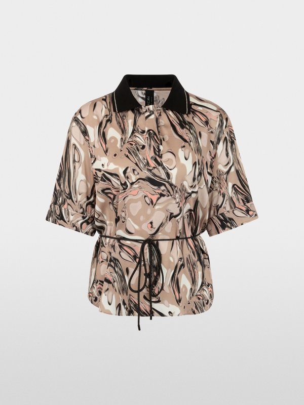 Blouse en viscose avec imprimé fluide Magma