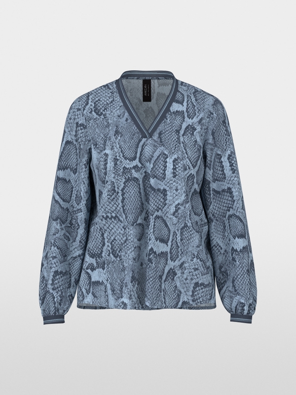 Blouse with animal print