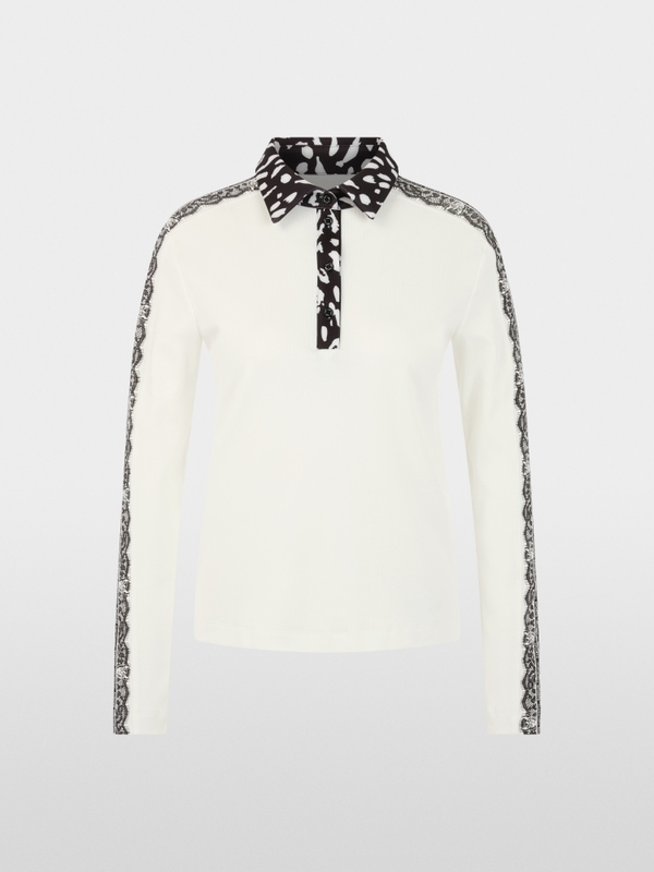 Long-sleeved polo shirt