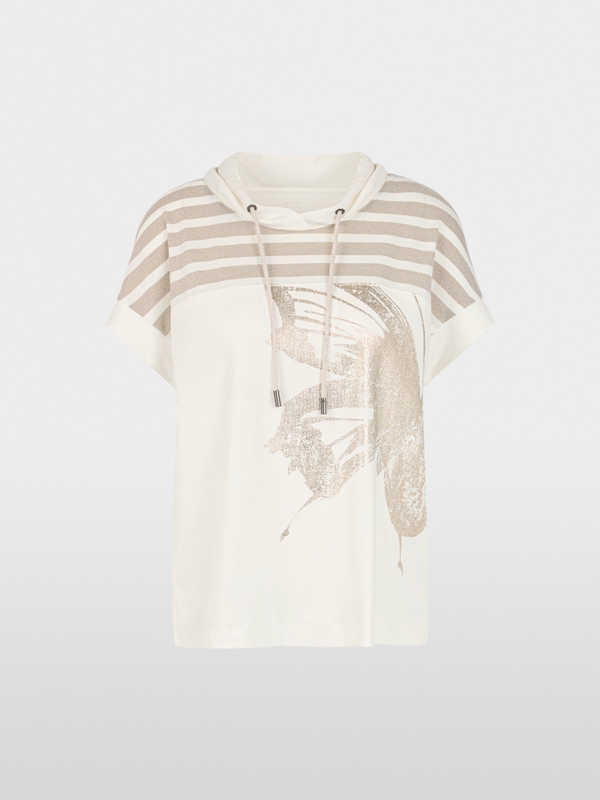 Chemisier avec lurex et imprimé doré