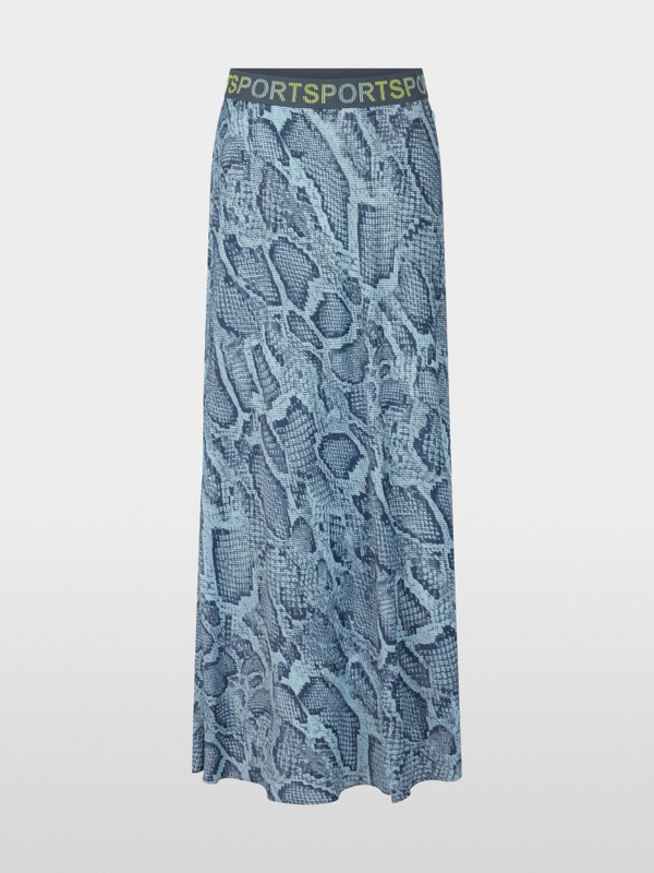 Midi skirt with animal print