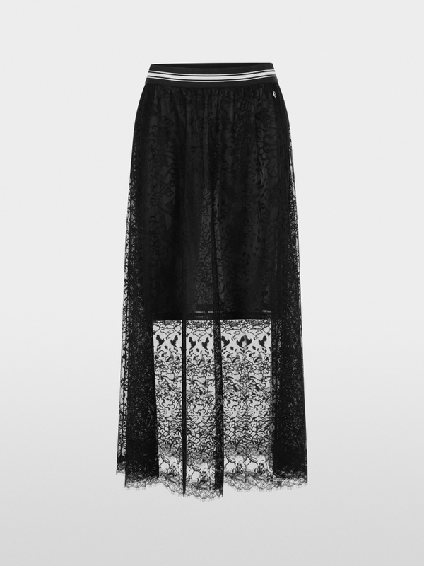 Lace midi skirt
