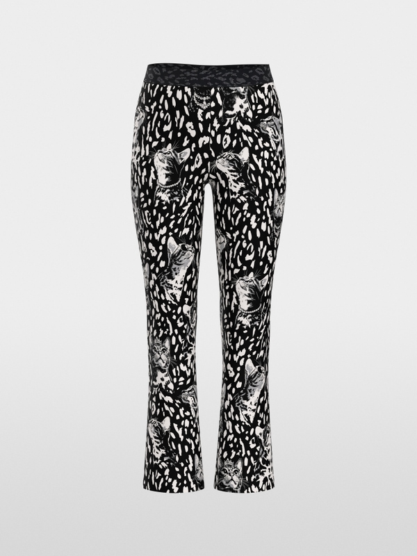 FREDERICA pull-on trousers with print
