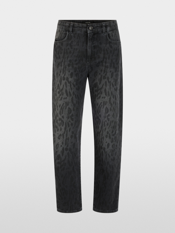 RUMA jeans with leopard print