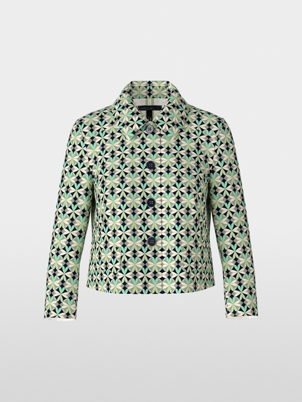 Bedruckte Jacke aus Scuba-Jersey