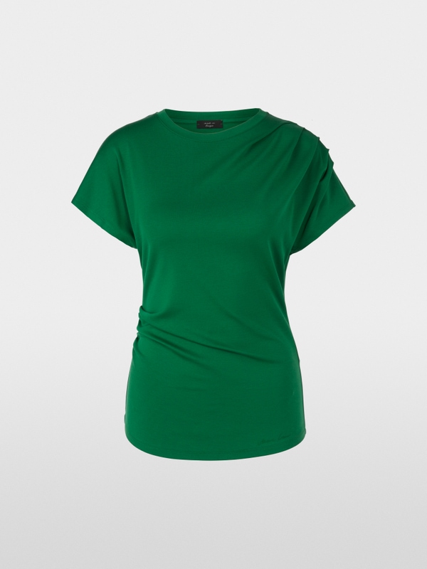 T-Shirt mit Falten-Detaiks
