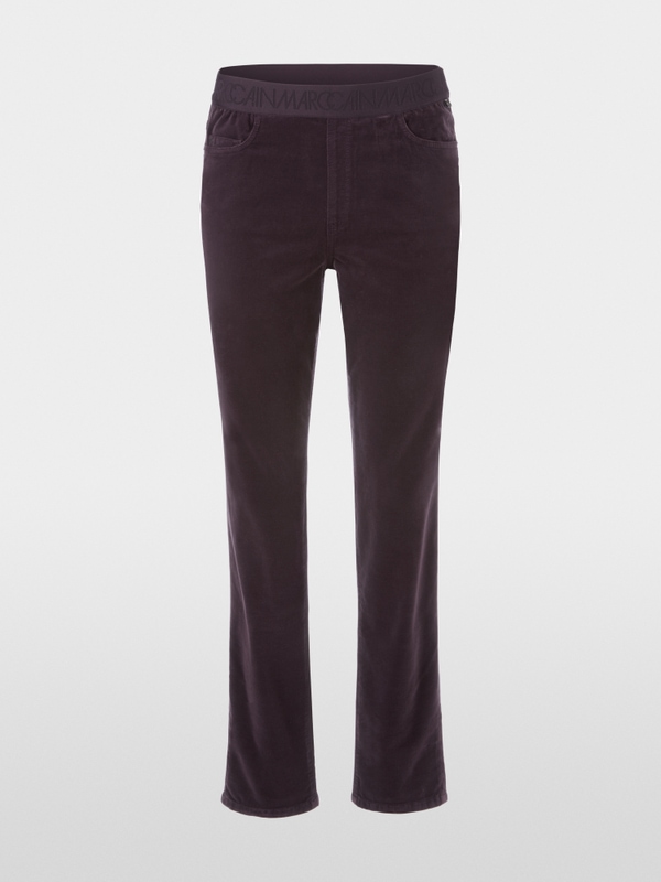 SIENA pull-on velvet trousers