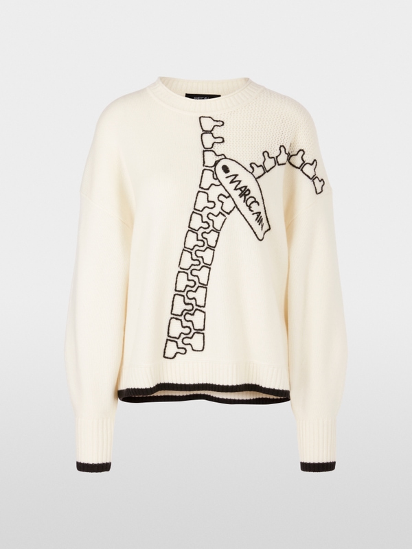 Sweat-shirt en mélange laine/cachemire