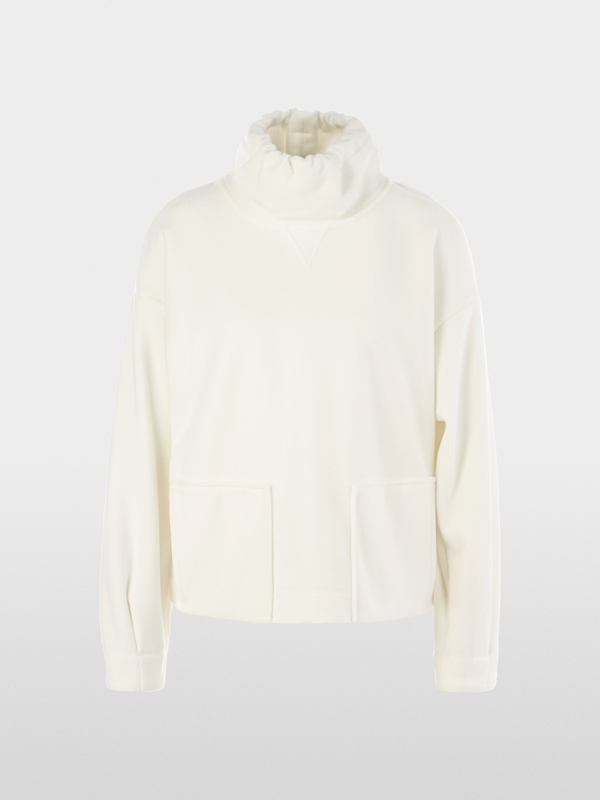 Oversized Sweatshirt mit Querrippen
