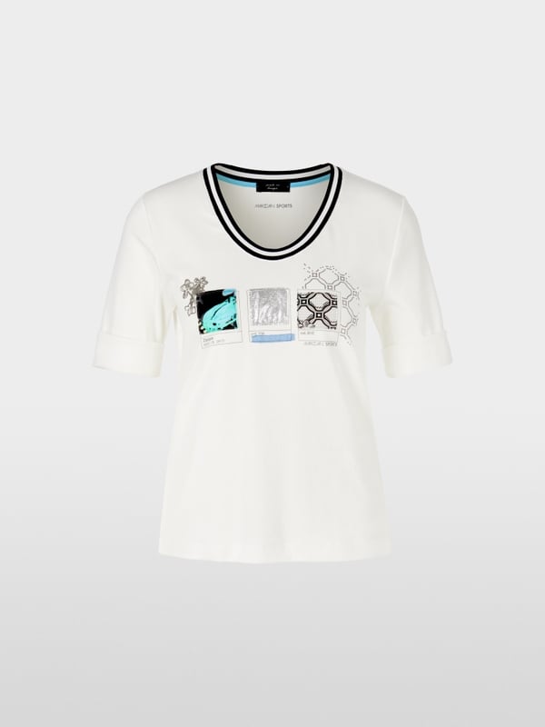 Cotton rib T-shirt