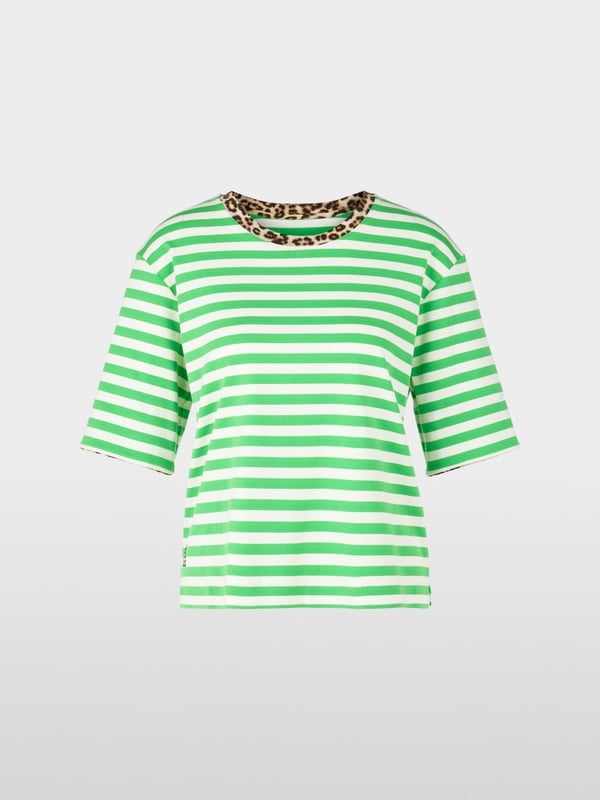 Gestreiftes T-Shirt mit 3/4-Ärmel