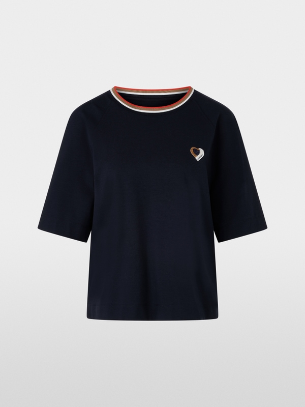 Cropped T-Shirt mit Kurzarm
