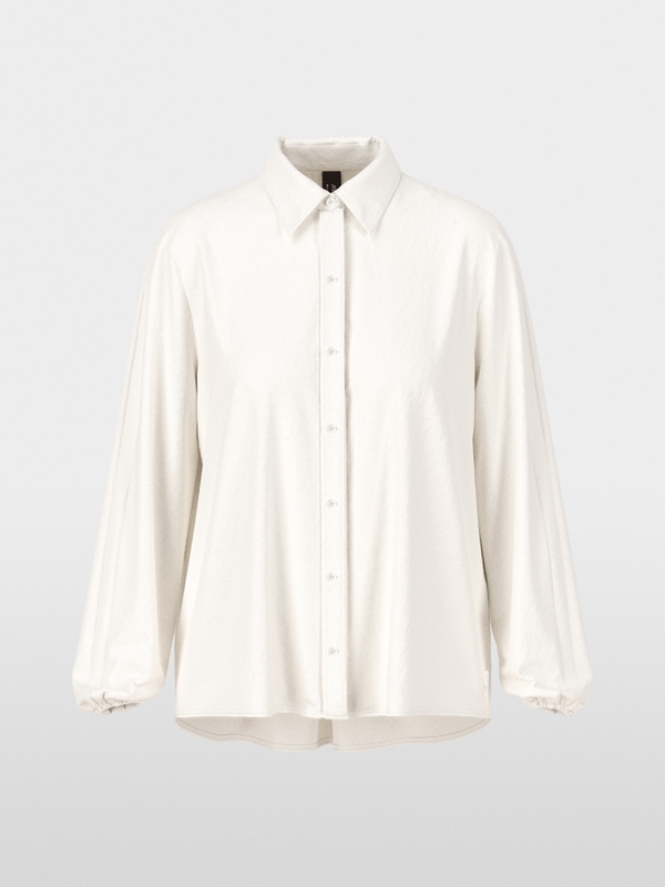 Lichtgewicht overhemdblouse effen kleur