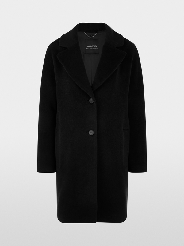 Manteau ample en laine d'alpaga mélangée