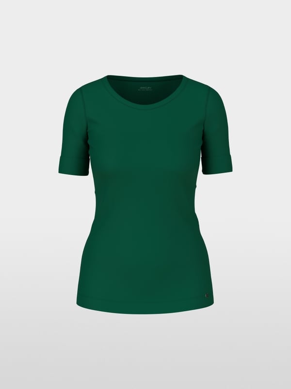 T-shirt with turn-up sleeves