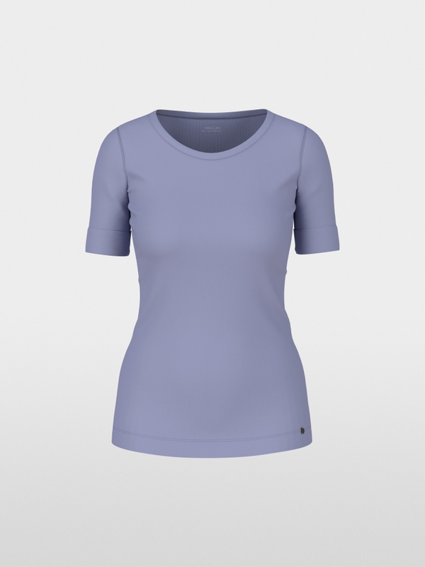 T-shirt met omgeslagen mouwen