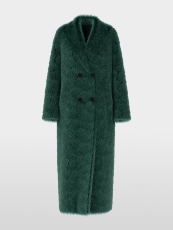 Long faux fur coat