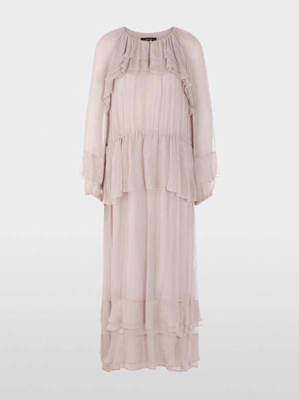 Robe longue à volants