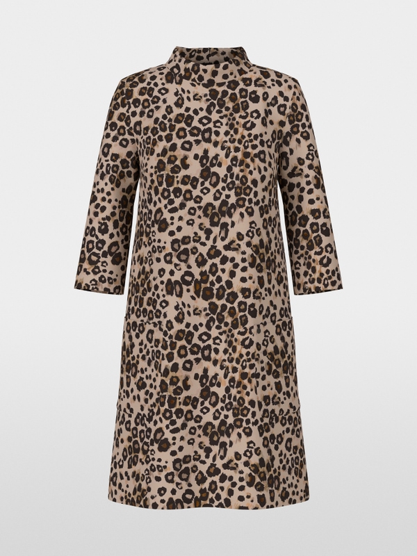 Robe léopard en jersey scuba