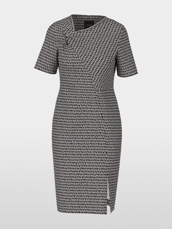 Robe asymétrique en jersey scuba