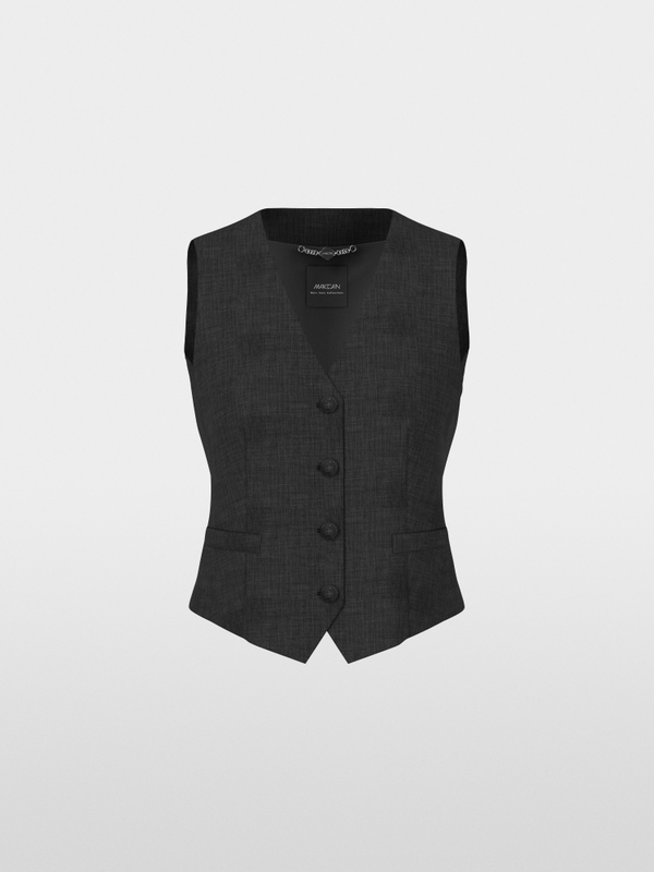 Getailleerd vest met smalle riem