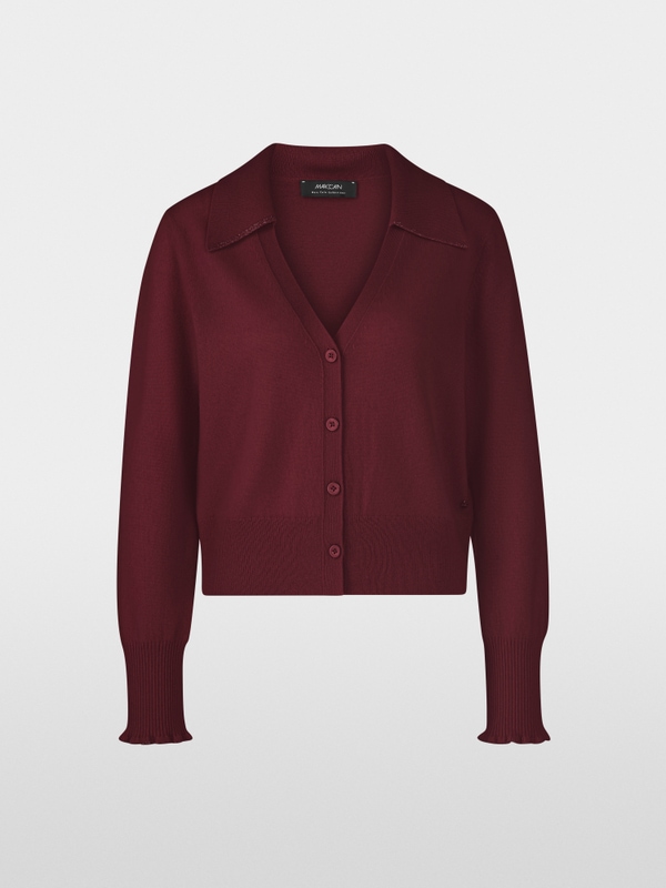 Cardigan court en cachemire